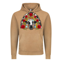 Vintage Camel black and white baby cow floral rose rainbow Vintage Hoodie - BarkalooDesign