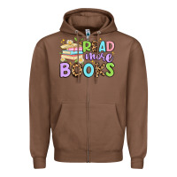 Chestnut read more books Zipper Hoodie - Artiststas