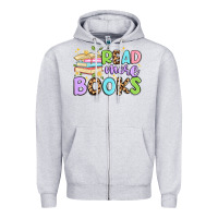 Heather Grey read more books Zipper Hoodie - Artiststas