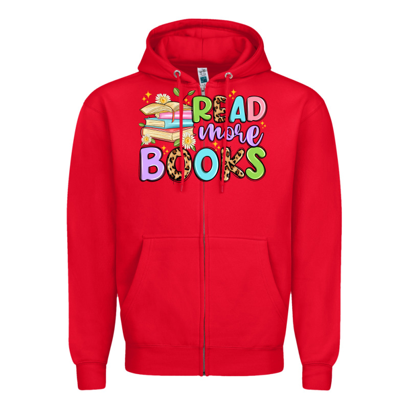 Read More Books Zipper Hoodie by Artiststas | Teevron
