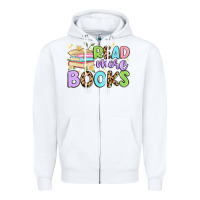 White read more books Zipper Hoodie - Artiststas