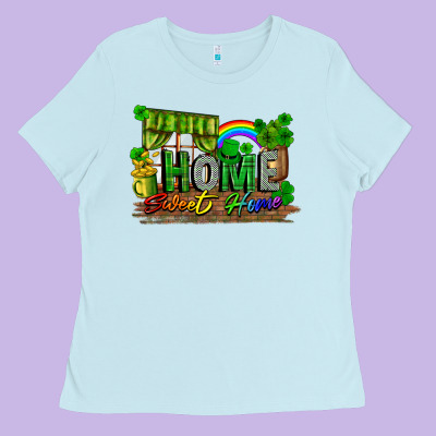 Home Sweet Home Ladies Tee Designed By Fadigitalartstudio