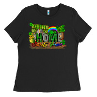 Black home sweet home Ladies Tee - FaDigitalArtStudio