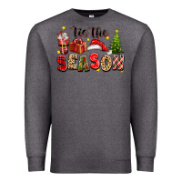 Charcoal Heather tis the season christmas Premium Sweatshirt - texasbilliewilder