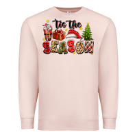 Pale Pink tis the season christmas Premium Sweatshirt - texasbilliewilder