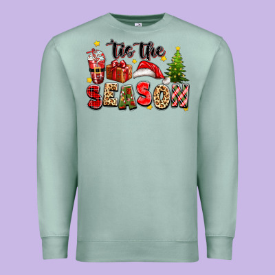 Tis The Season Christmas Premium Sweatshirt Designed By Texasbilliewilder