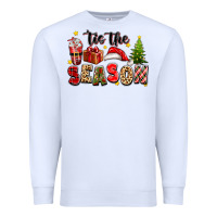 White tis the season christmas Premium Sweatshirt - texasbilliewilder