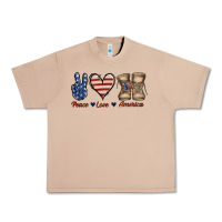 Burro Peace Love America Urban Heavy Tee - Jasminsmagicworld
