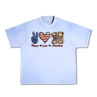 Grape Ice Peace Love America Urban Heavy Tee - Jasminsmagicworld