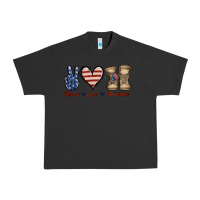 Pigment Black Peace Love America Urban Heavy Tee - Jasminsmagicworld
