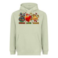 Matcha Peace love tacos Heavyweight Hoodie - NancyCooperArtShop