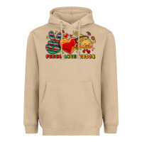 Mushroom Peace love tacos Heavyweight Hoodie - NancyCooperArtShop