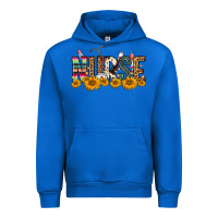 Cobalt Western Nurse Sunflower Urban Hoodie - FaDigitalArtStudio