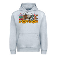 Heather Grey Western Nurse Sunflower Urban Hoodie - FaDigitalArtStudio