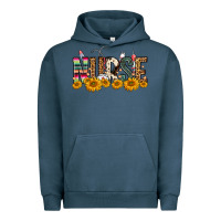Pigment Midnight Navy Western Nurse Sunflower Urban Hoodie - FaDigitalArtStudio