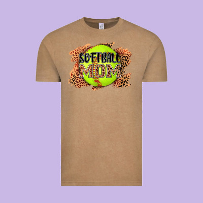 Softball Mom Vintage Tee Designed By Adodesignshop