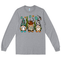 Heather Grey western gnomies Long Sleeve Tee - NancyCooperArtShop