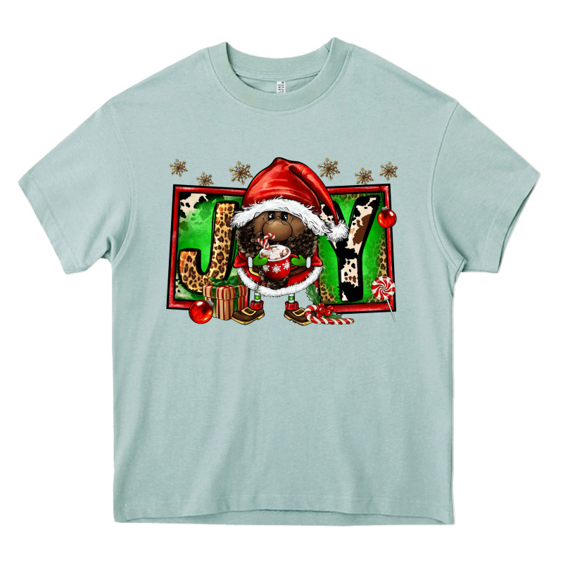 Joy Afro Santa Gnomes Heavy Core Tee by FaDigitalArtStudio | Teevron