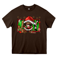 Chocolate Brown joy afro santa gnomes Heavy Core Tee - FaDigitalArtStudio