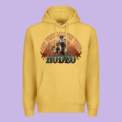 And They Call The Thing Rodeo Bull Bullfighter Premium Hoodie Designed By Howdyjamesfarm