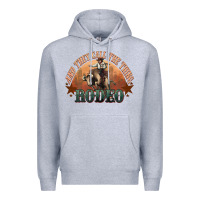 Heather Grey And they call the thing rodeo bull bullfighter Premium Hoodie - HowdyJamesFarm