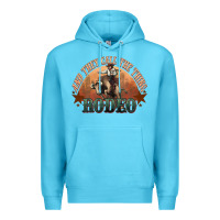 Ocean Blue And they call the thing rodeo bull bullfighter Premium Hoodie - HowdyJamesFarm