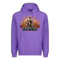Purple And they call the thing rodeo bull bullfighter Premium Hoodie - HowdyJamesFarm