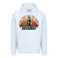 White And they call the thing rodeo bull bullfighter Premium Hoodie - HowdyJamesFarm