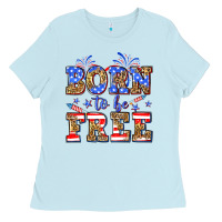 Baby Blue Born to be free Ladies Tee - Neo Western