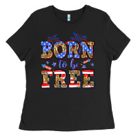 Black Born to be free Ladies Tee - Neo Western