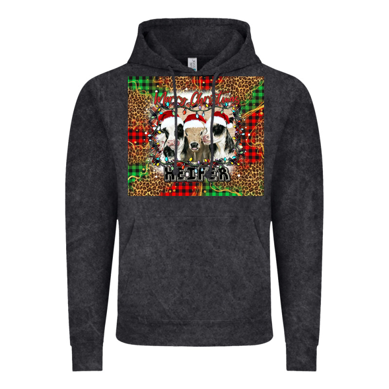 Merry Christmas Heifer Vintage Hoodie by Jasminsmagicworld | Teevron