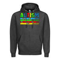 Charcoal Heather autism Zipper Hoodie - Artiststas