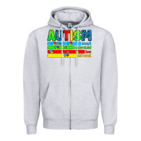 Heather Grey autism Zipper Hoodie - Artiststas