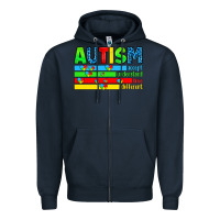 Navy autism Zipper Hoodie - Artiststas
