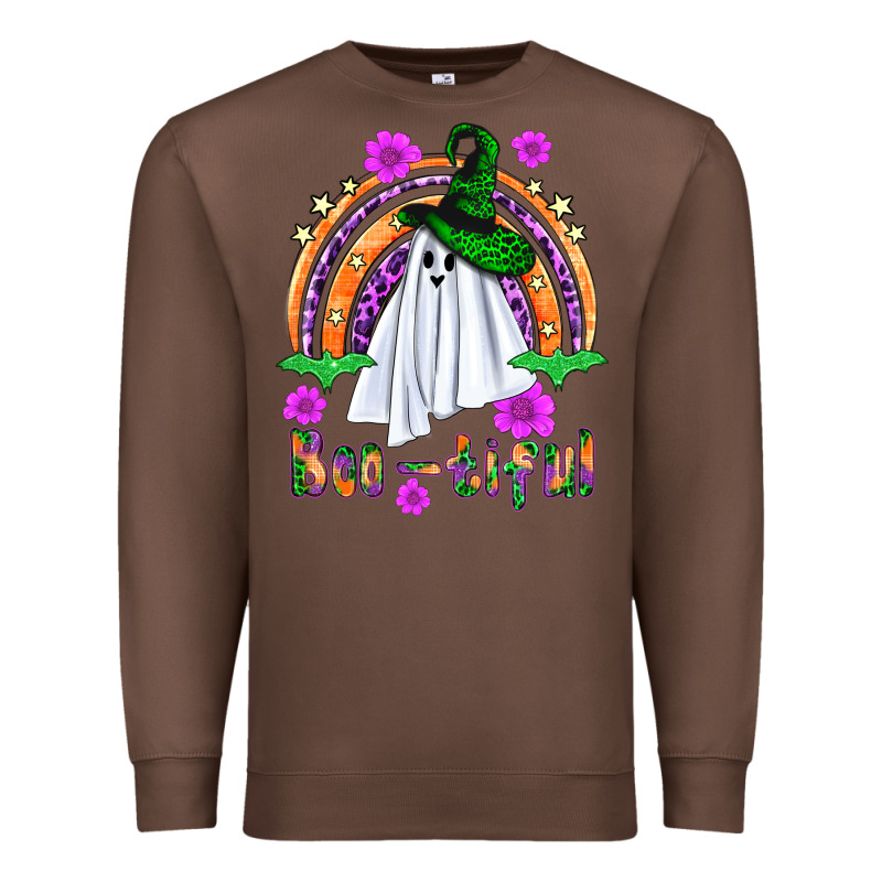 Boo-tiful Ghost Premium Sweatshirt by NancyCooperArtShop | Teevron