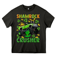 Asphalt st patricks shamrock crusher Heavy Core Tee - Neo Western
