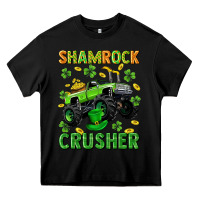 Black st patricks shamrock crusher Heavy Core Tee - Neo Western