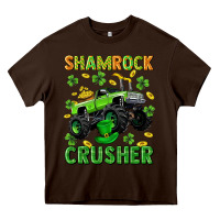 Chocolate Brown st patricks shamrock crusher Heavy Core Tee - Neo Western