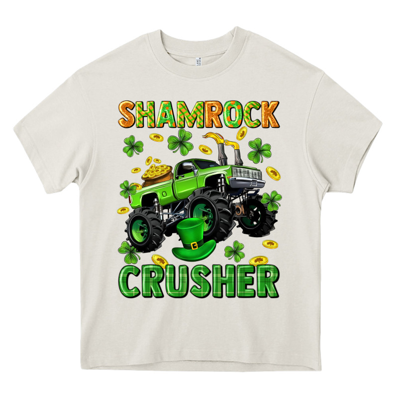 St Patricks Shamrock Crusher Heavy Core Tee by Neo Western | Teevron