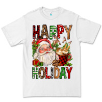 White happy holiday santa claus christmas Premium Tee - FaDigitalArtStudio