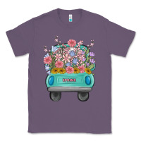 Lavender truck with flowers Classic Tee - MaliasSmallBusiness