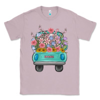 Lilac truck with flowers Classic Tee - MaliasSmallBusiness