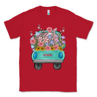 Red truck with flowers Classic Tee - MaliasSmallBusiness