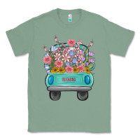 Sage truck with flowers Classic Tee - MaliasSmallBusiness