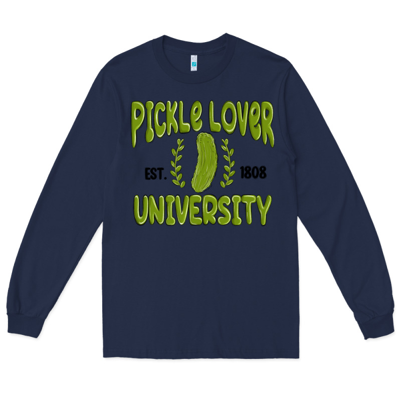 Pickle Lover University Long Sleeve Tee by MaliasSmallBusiness | Teevron