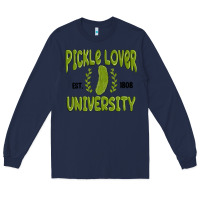 Navy pickle lover university Long Sleeve Tee - MaliasSmallBusiness