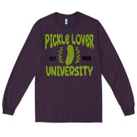 Plum pickle lover university Long Sleeve Tee - MaliasSmallBusiness