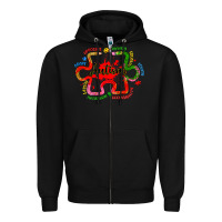 Black autism teacher pencil Zipper Hoodie - Artiststas