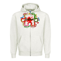 Oatmeal Heather autism teacher pencil Zipper Hoodie - Artiststas