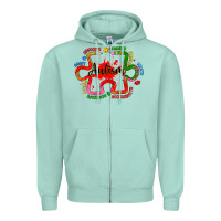 Seafoam autism teacher pencil Zipper Hoodie - Artiststas